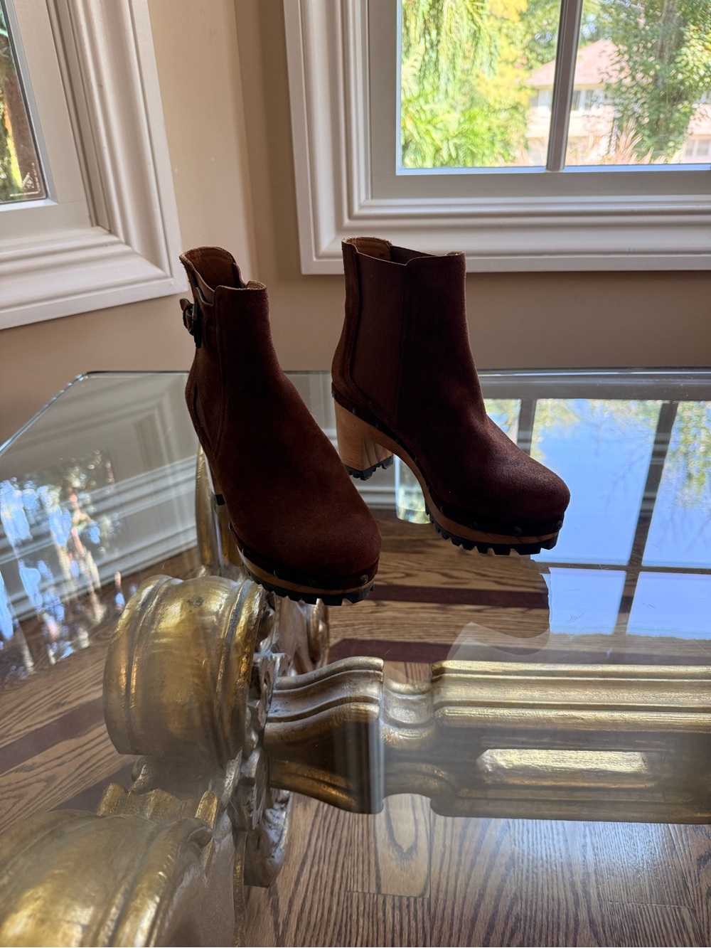 NWOT Polo Ralph Lauren Brown Suede Ankle Boots